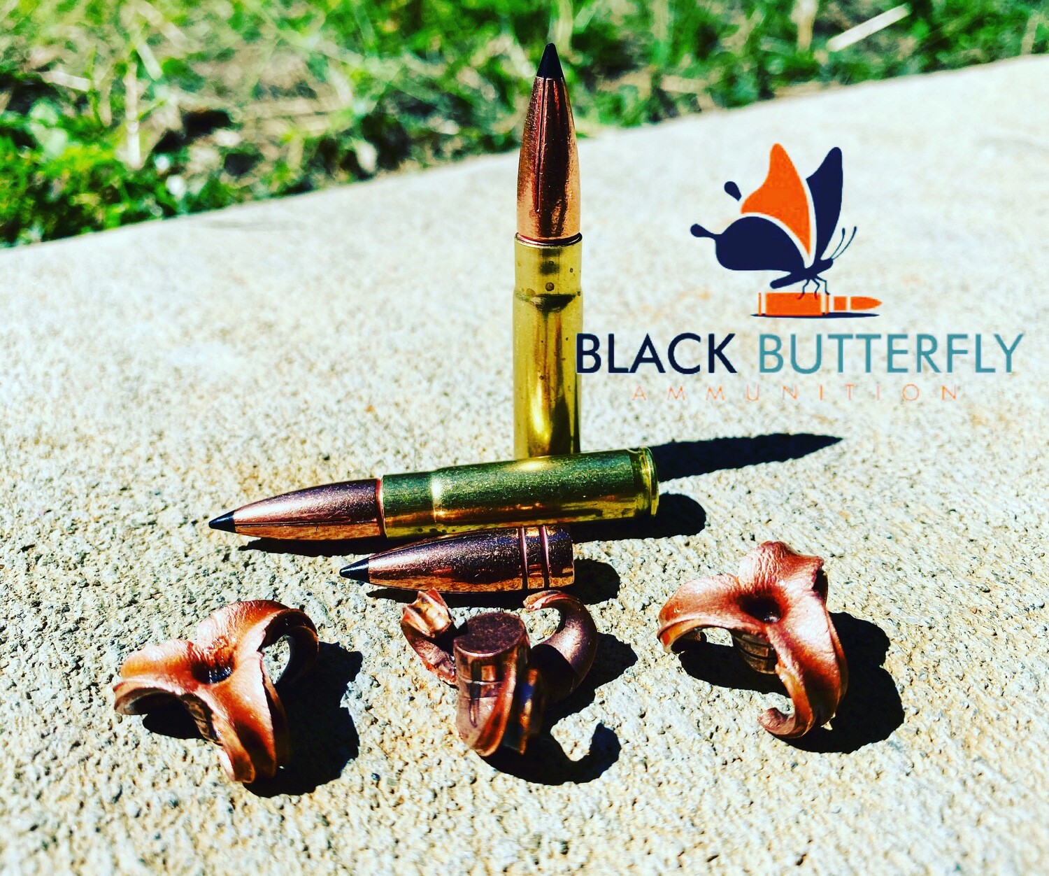 Black Butterfly Ammunition Premium, .300 AAC Blackout, 110 gr, 50 Rounds, Maker Expanding Copper &quot;BOAR TOOTH&quot;