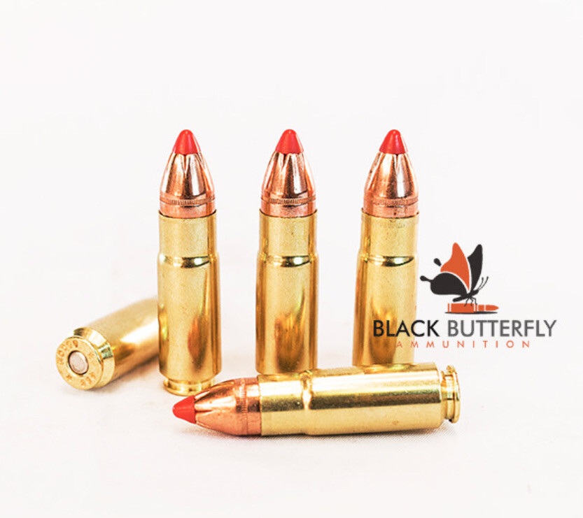 Black Butterfly Ammunition Premium, .458 SOCOM, 250 gr, 5 Rounds, Solid Copper Expanding Lead Free Hornady Monoflex (SAMPLE PACK) Black Butterfly Ammunition Premium, .458 SOCOM, 250 gr, 5 Rounds, Solid Copper Expanding Lead Free Hornady Monoflex (SAMPLE PACK)