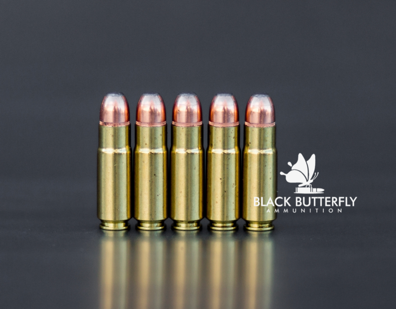 Black Butterfly Ammunition Premium, .458 SOCOM, 350 gr, 20 Rounds, Hornady Interlock Jacketed Flat Point