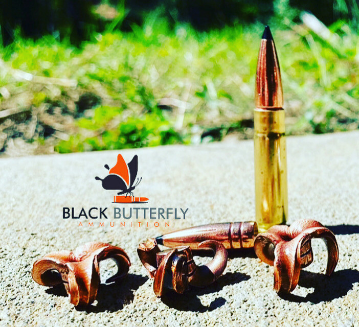 Black Butterfly Ammunition Premium, .300 AAC Blackout, 110 gr, 250 Rounds, Maker Expanding Copper "BOAR TOOTH"