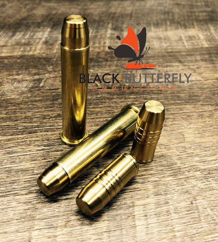 Black Butterfly Ammunition Premium, 45-70 Government, 400 gr, 20 Rounds, Cutting Edge Lever Solid "Black Kettle"