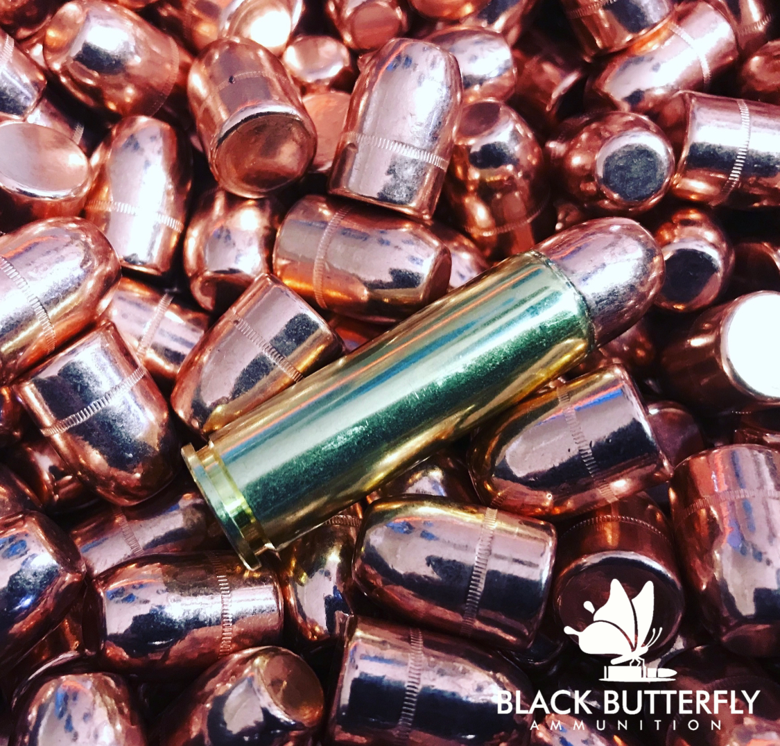 Black Butterfly Ammunition Target, .500 S&amp;W MAG, 350 gr, 100 Rounds, Berry Plated Round Shoulder, Subsonic Plinker "DUMP BOX"