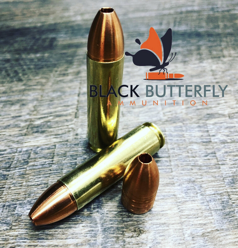 Black Butterfly Ammunition Premium, .450 BUSHMASTER, 250 gr, 20 Rounds, Cutting Edge Maximus Fractura
