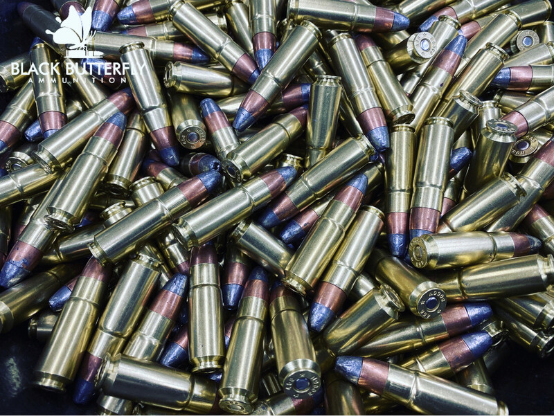 Black Butterfly Ammunition Premium, .458 SOCOM, 500 gr, 5 Rounds, D500 HAWK JHP &quot;SUBSONIC&quot; (SAMPLE PACK)