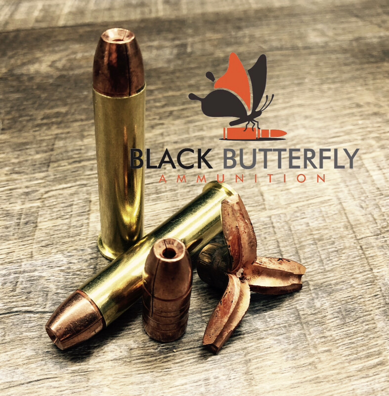 Black Butterfly Ammunition Premium, 45-70 Government, 350 gr, 20 Rounds, Maker Expanding Copper SUBSONIC "Black Hawk"