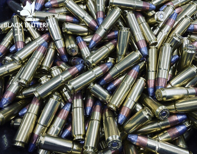 Black Butterfly Ammunition Premium, .458 SOCOM, 400 gr, 5 Rounds, D400 HAWK JHP &quot;SUBSONIC&quot; (SAMPLE PACK)