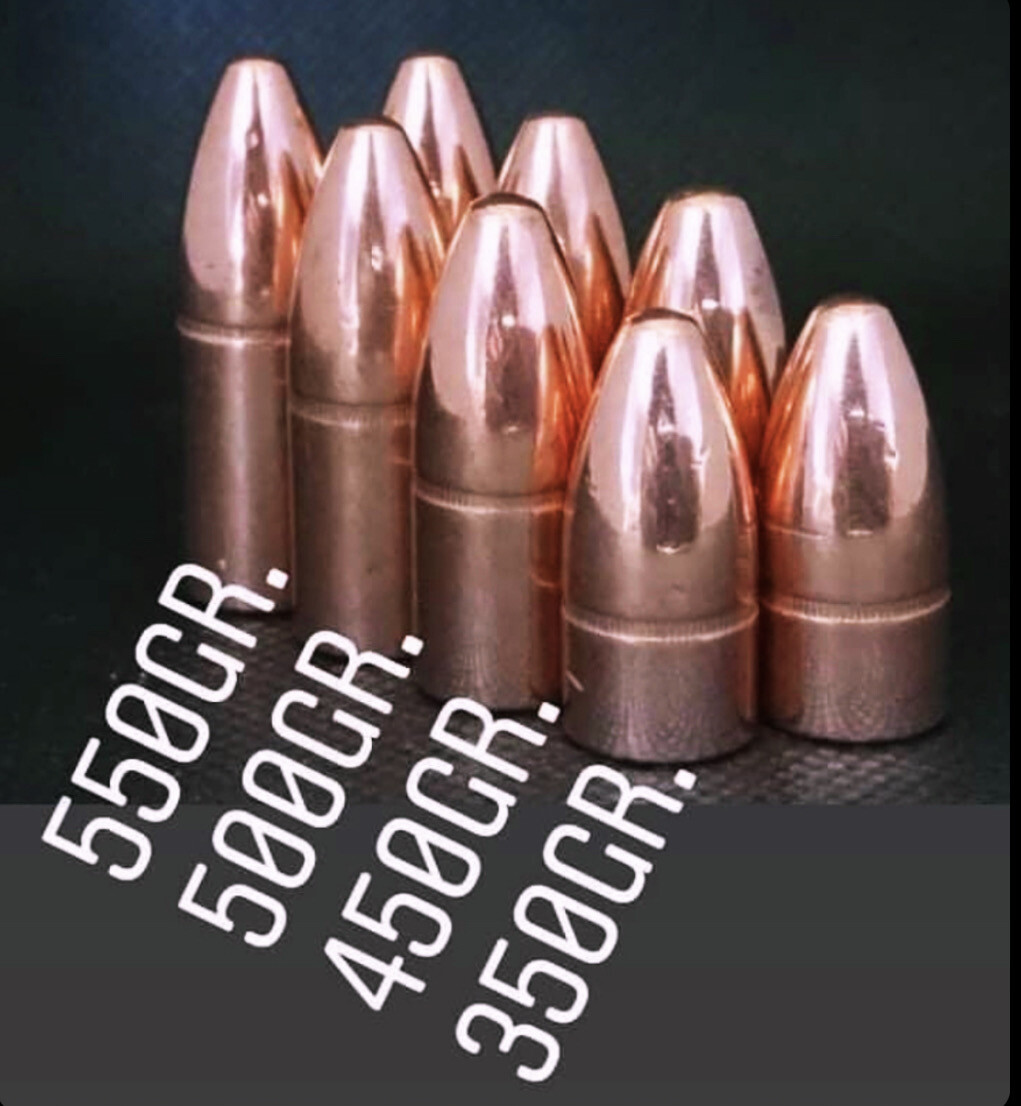 Black Butterfly Ammunition, .458 SOCOM, 350 gr, 100 Count, Plated Lead FMJ, Plinker Pro Bullets **RELOADING PROJECTILES ONLY**