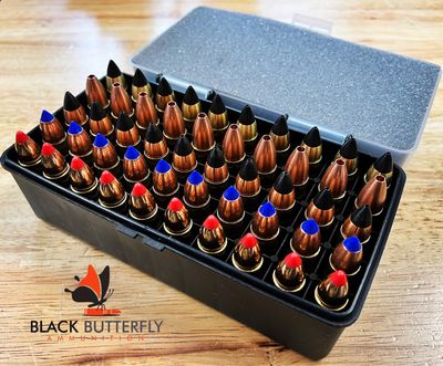 Black Butterfly Ammunition Premium, .458 SOCOM, 50 Rounds, PREMIUM SAMPLER