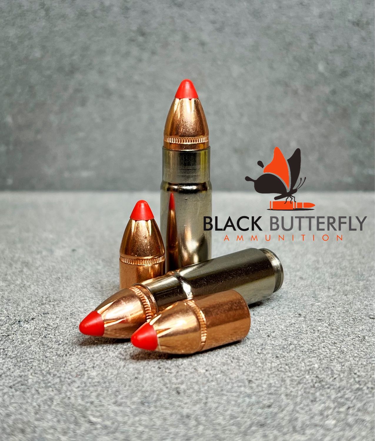 Black Butterfly Ammunition Premium, .458 SOCOM, 325 gr, 20 Rounds, Hornady Flex Tip Expanding (FTX), NICKEL PLATED