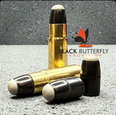 Black Butterfly Ammunition Premium, .458 SOCOM, 300 gr, 20 Rounds, Nosler Ballistic SilverTip