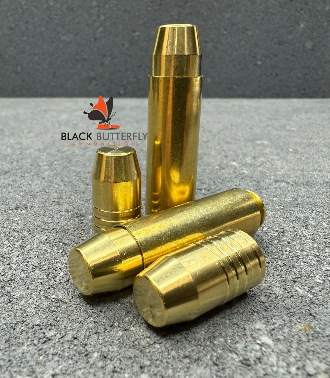 Black Butterfly Ammunition Premium, BIG BORE, 12.7x42mm, 400 gr, 20 Rounds, Cutting Edge Copper Brass &quot;Sledge Hammer&quot;, Designed for use in 50 BEOWULF®