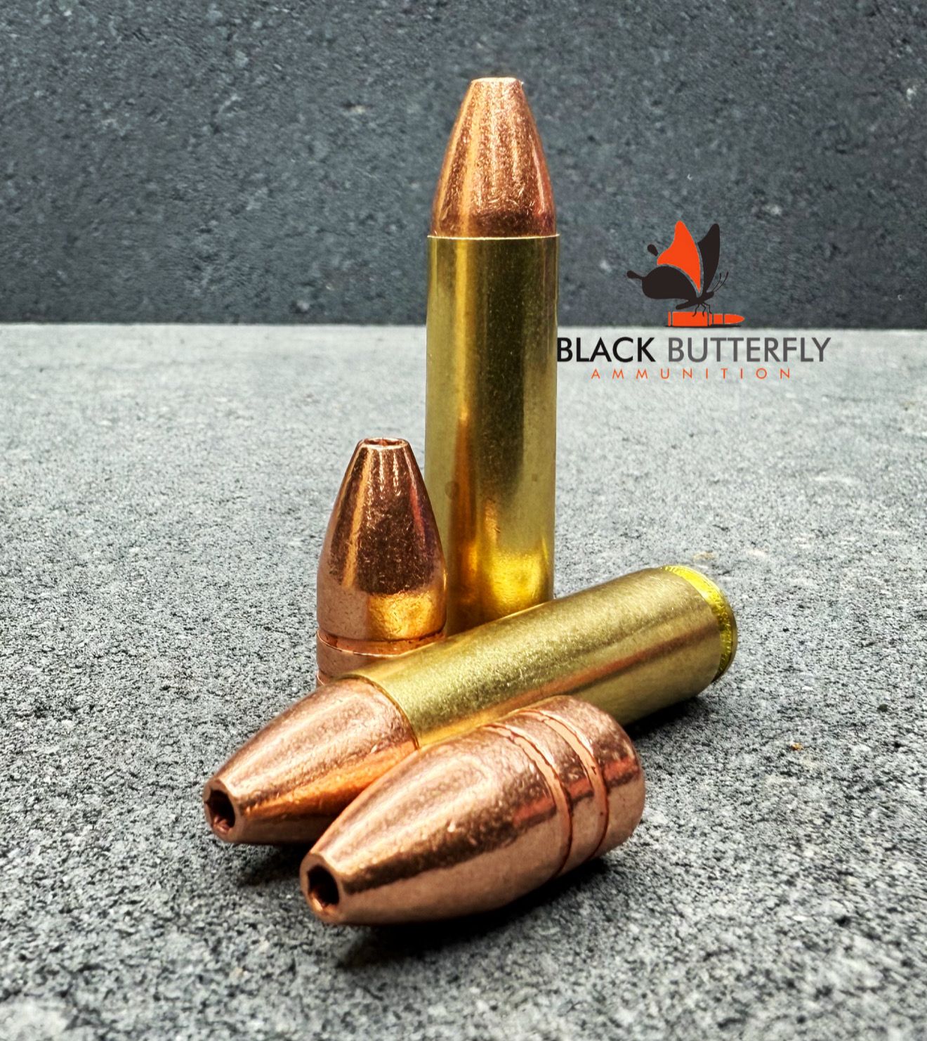 Black Butterfly Ammunition Premium, .450 BUSHMASTER, 275 gr, 20 Rounds, Barnes TSXFB