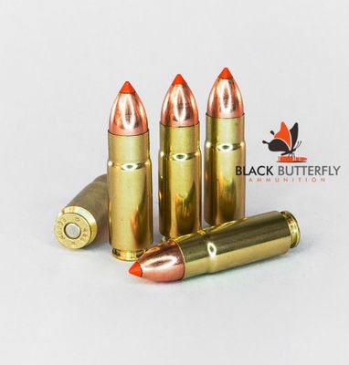 Black Butterfly Ammunition Premium, .458 SOCOM, 300 gr, 20 Rounds, Nosler Ballistic Tip Spitzer