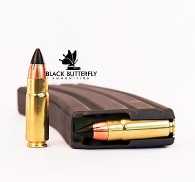 Black Butterfly Ammunition Premium, .458 SOCOM, 265 gr, 5 Rounds, Cutting Edge FB Copper "RAPTOR" (SAMPLE PACK)