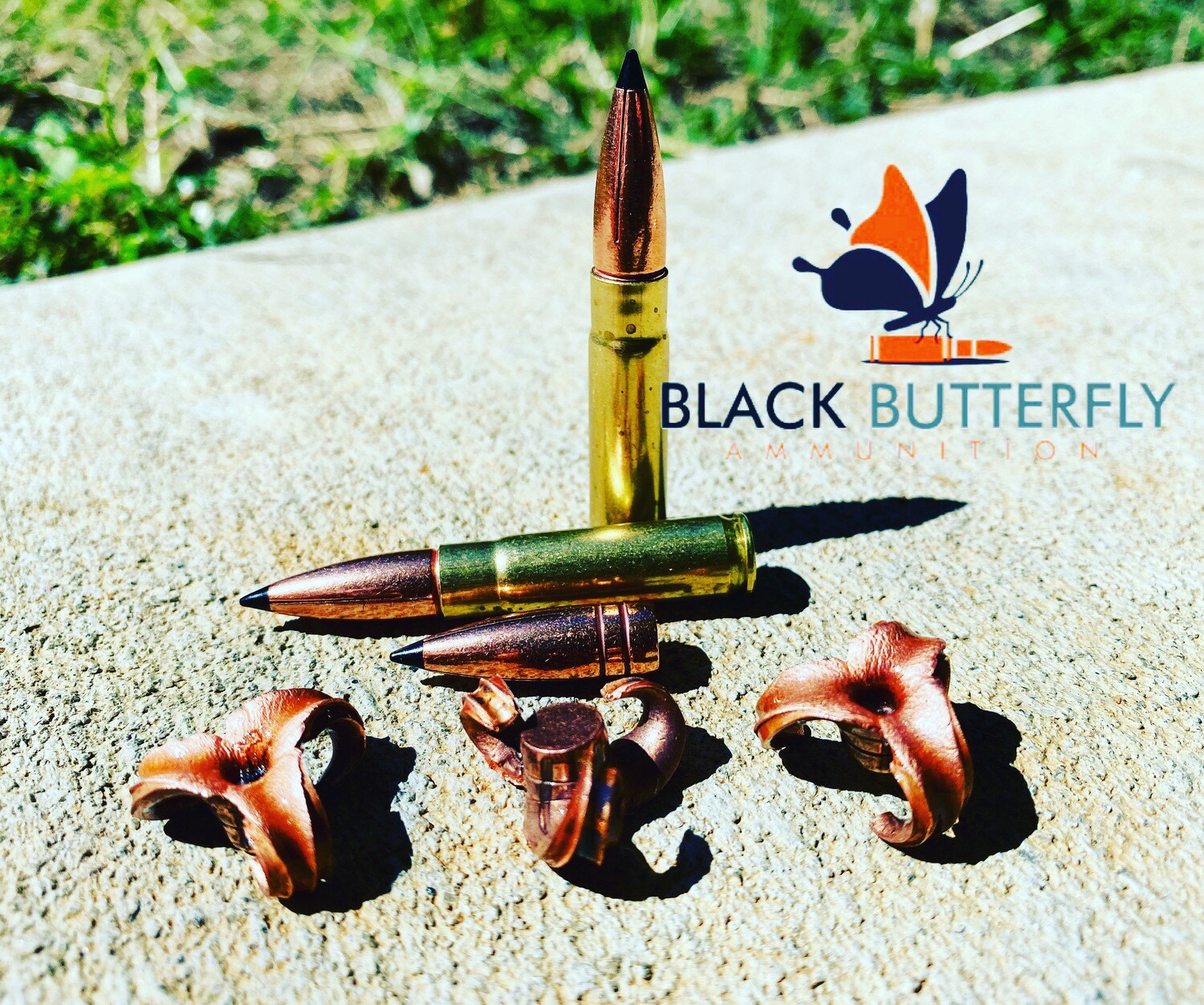 Black Butterfly Ammunition Premium, .300 AAC Blackout, 110 gr, 50 Rounds, Maker Expanding Copper "BOAR TOOTH"