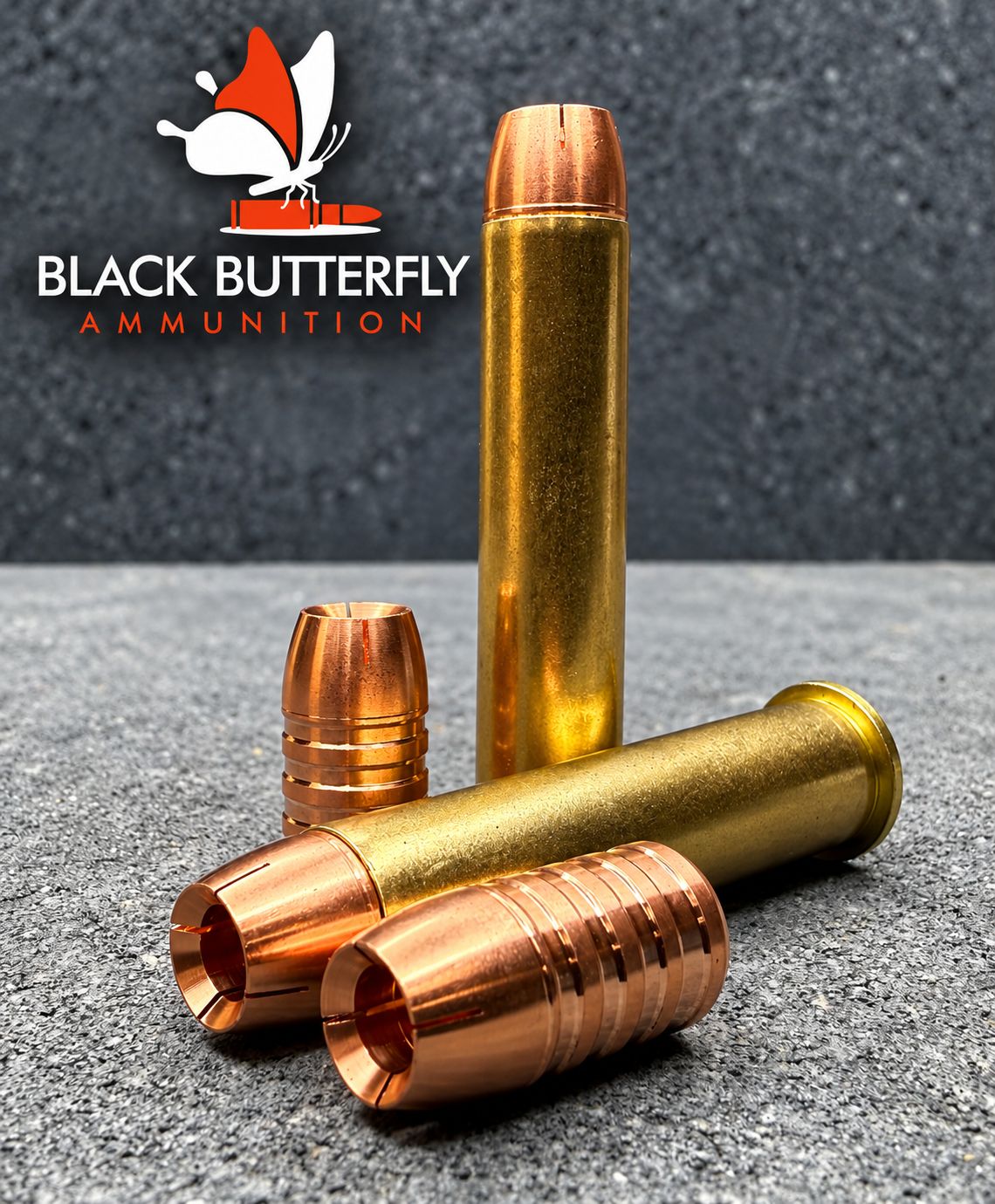 Black Butterfly Ammunition Premium, 45-70 Government, 265 gr, 20 Rounds, Cutting Edge Copper Raptor "Victorio"
