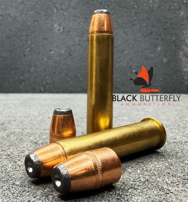 Black Butterfly Ammunition, 45-70 Government, 25 Rounds, 350 gr, Berry PRS "Sitting Bull", AND 25 Rounds, 300 gr, Hornady JHP "Cochise", Combo Bucket Black Butterfly Ammunition, 45-70 Government, 25 Rounds, 350 gr, Berry PRS "Sitting Bull", AND 25 Rounds, 300 gr, Hornady JHP "Cochise", Combo Bucket