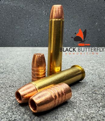 Black Butterfly Ammunition Premium, 45-70 Government, 300 gr, 5 Rounds, Barnes Triple Shock X High Power "Osceola" (SAMPLE PACK)