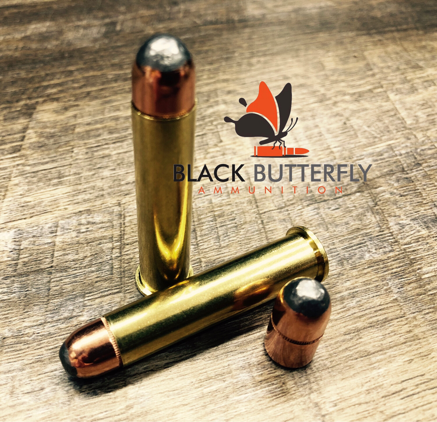 Black Butterfly Ammunition Premium, 45-70 Government, 350 gr, 20 Rounds, Hornady JSP "Tecumseh", in Berry Box