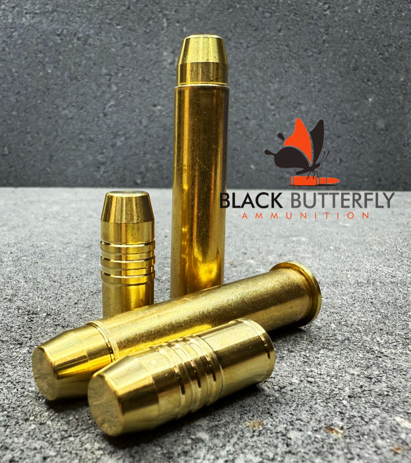 Black Butterfly Ammunition Premium, 45-70 Government, 400 gr, 20 Rounds, Cutting Edge Lever Solid Brass "Black Kettle", Intended for use in 45/70 Rifle Platforms only