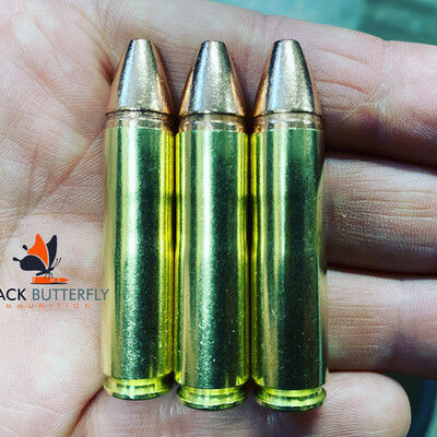 Black Butterfly Ammunition Premium, .450 BUSHMASTER, 275 gr, 20 Rounds, Barnes XPB