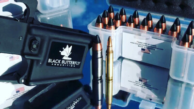Black Butterfly Ammunition Premium, .458 SOCOM, 265 gr, 20 Rounds, Cutting Edge FB Copper "RAPTOR", In Berry Box