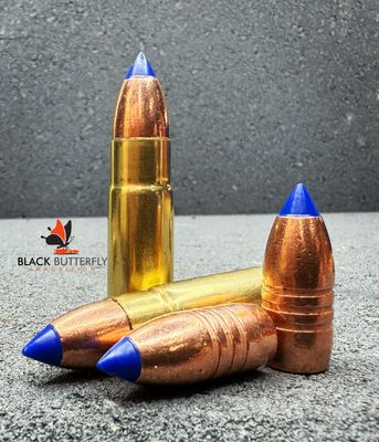Black Butterfly Ammunition Premium, .458 SOCOM, 300 gr, 5 Rounds, Barnes TTSX BT "HOG STOPPER" (SAMPLE PACK)