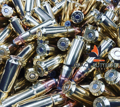 Black Butterfly Ammunition Premium, .458 SOCOM, 300 gr, 100 Rounds, Hornady JHP "MAG DUMP BOX"