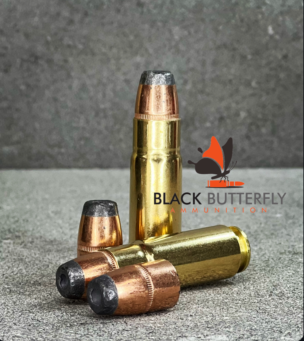 Black Butterfly Ammunition Premium, .458 SOCOM, 300 gr, 5 Rounds, Sierra JHP (SAMPLE PACK)
