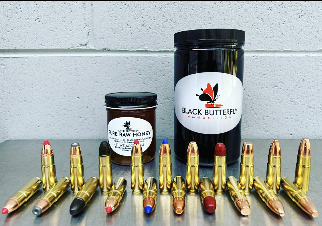 Black Butterfly Ammunition, SUGAR AND SPICE SET, .458 SOCOM, 300 gr, 60 Rounds, Hornady JHP Black Butterfly Ammunition, SUGAR AND SPICE SET, .458 SOCOM, 300 gr, 60 Rounds, Hornady JHP