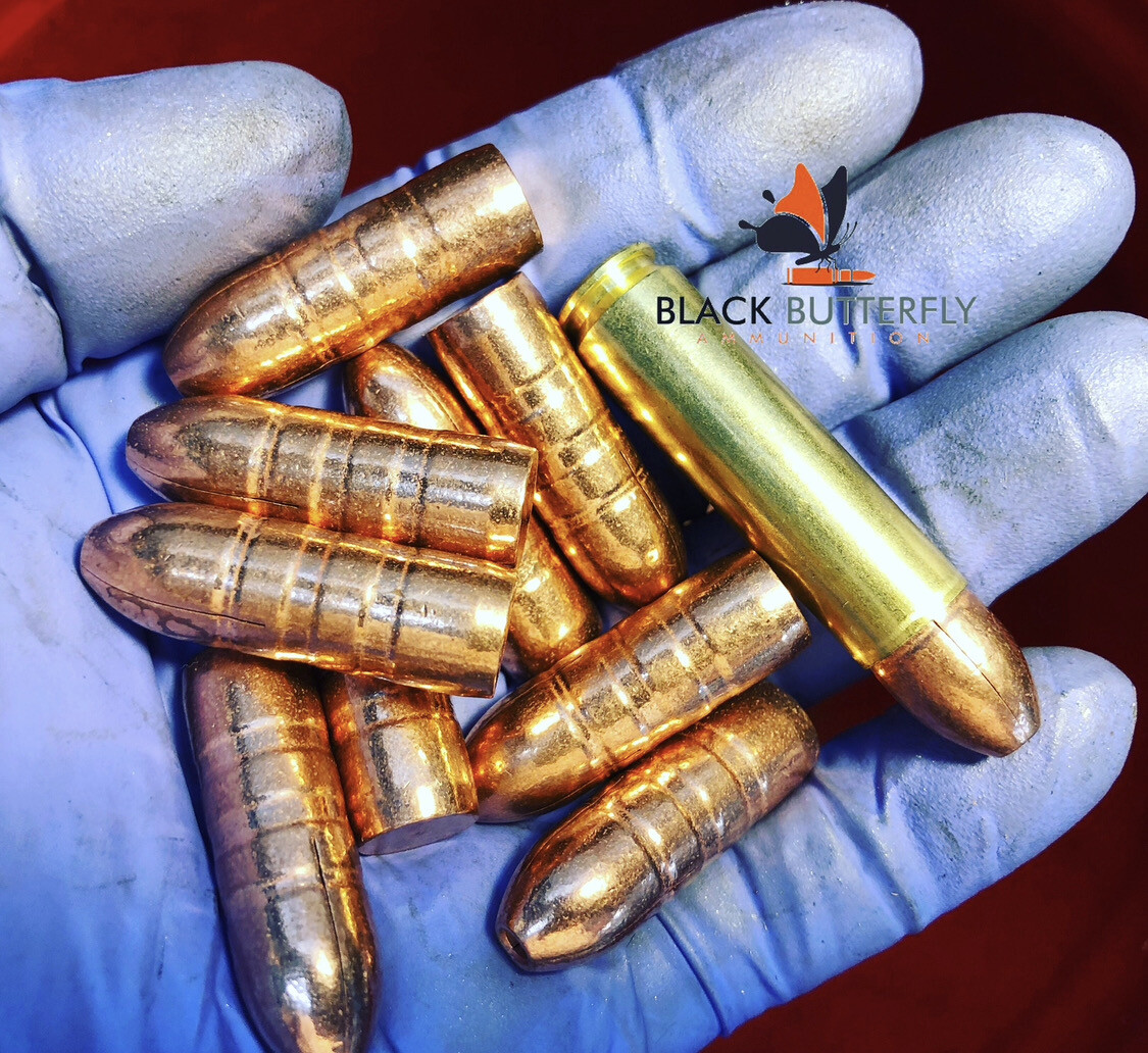 Black Butterfly Ammunition Premium, .450 BUSHMASTER, 425 gr, 20 Rounds, Maker Expanding Copper, SUBSONIC "BUZZ SAW" (for 1/16 Twists)