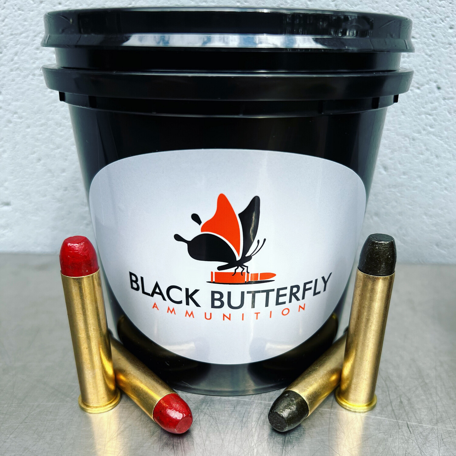 Black Butterfly Ammunition, 45-70 Government, “Bucket of Lead" No. 3 COMBO, 25 Rounds, 405 gr "Tall Bull" and 25 Rounds 576 gr "Buffalo Hump"