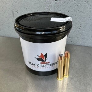 Black Butterfly Ammunition, 45-70 Government, No. 2 COMBO, 25 Rounds, 405 gr PRS "Flying Hawk", and 25 Rounds, 300 gr, Hornady JHP "Cochise" Black Butterfly Ammunition, 45-70 Government, No. 2 COMBO, 25 Rounds, 405 gr PRS "Flying Hawk", and 25 Rounds, 300 gr, Hornady JHP "Cochise"