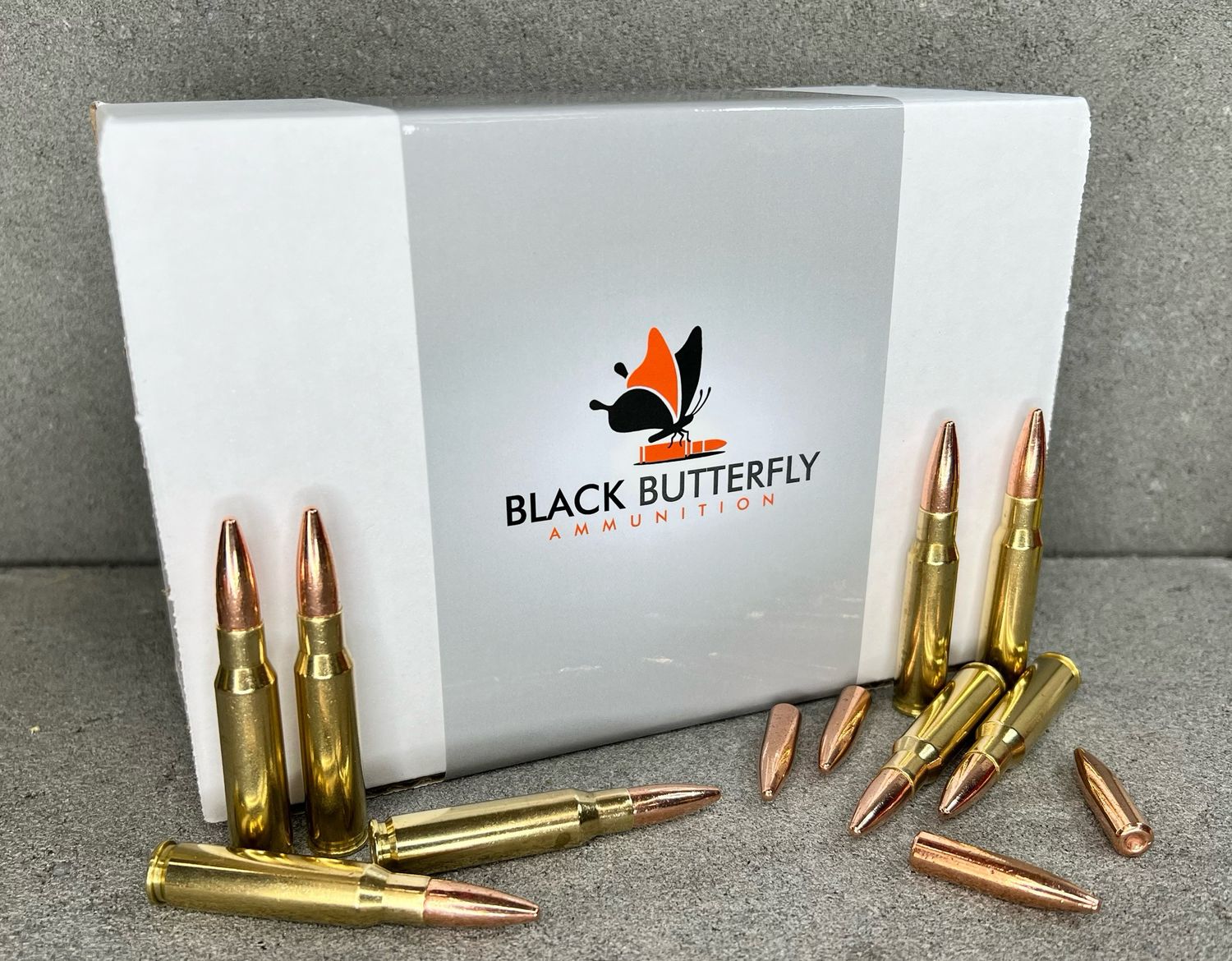 Black Butterfly Ammunition,  .308 WIN/7.62x51mm, 220 gr., 100 Rounds, "BERRY PLINKER" SUBSONIC for 1:10 Twist 20" Rifles, "MAG DUMP BOX"