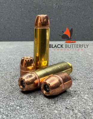 Black Butterfly Ammunition Premium, BIG BORE, 12.7x42mm, 350 gr, 5 Rounds, Hornady XTP SUBSONIC "SAMPLE PACK", Designed for use in .50 BEOWULF®