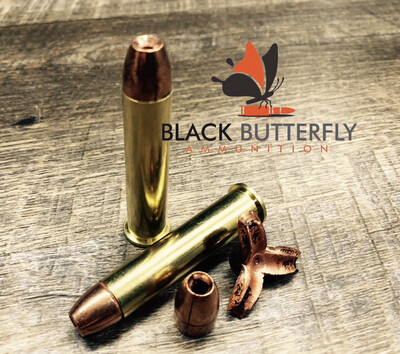 Black Butterfly Ammunition Premium, 45-70 Government, 250 gr, 5 Rounds, Maker Expanding Copper, "TEN BEARS" (SAMPLE PACK)