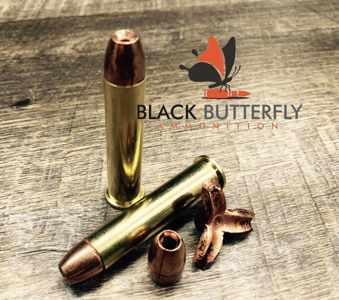 Black Butterfly Ammunition Premium, 45-70 Government, 250 gr, 5 Rounds, Maker Expanding Copper, "TEN BEARS" (SAMPLE PACK)