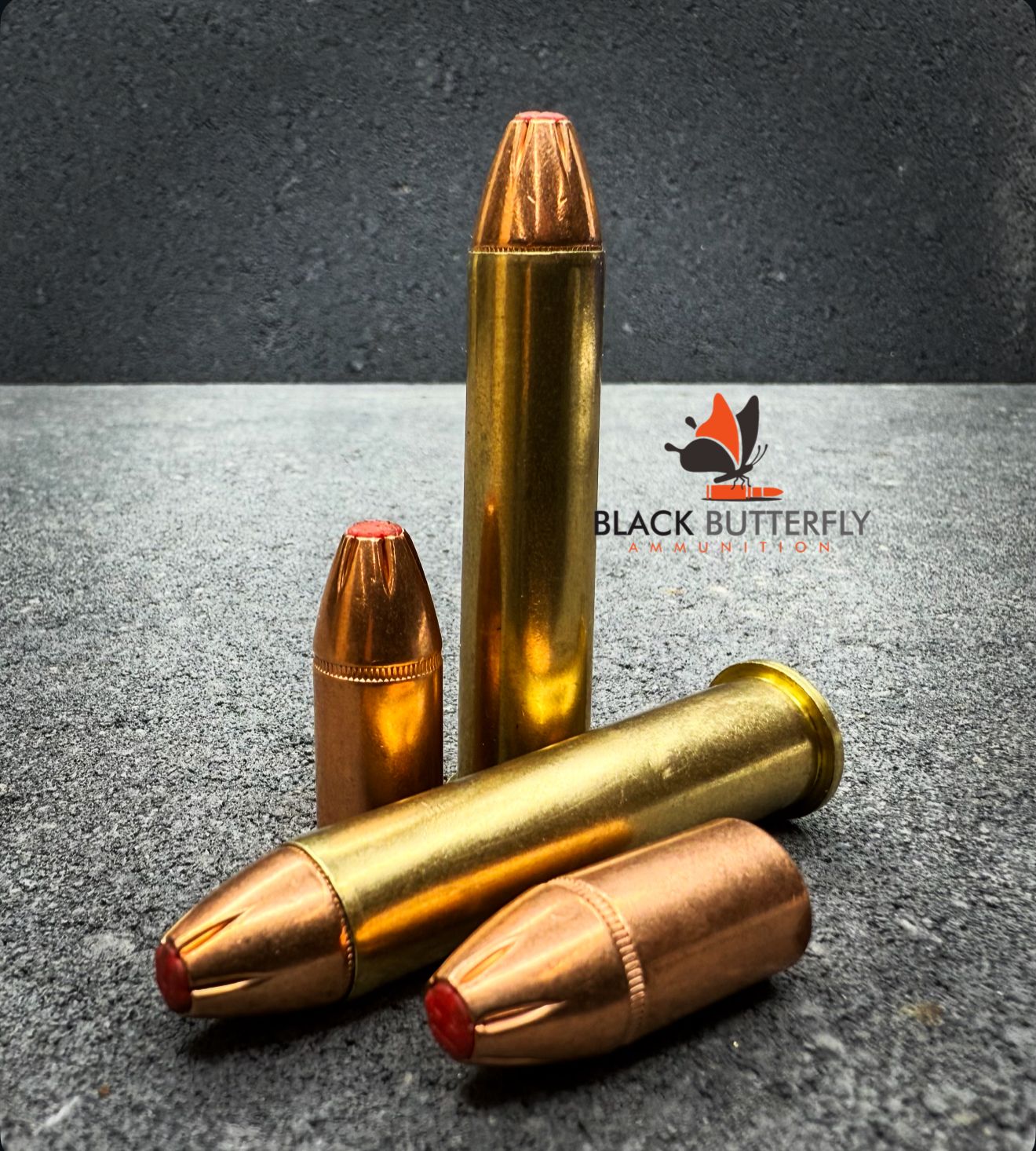 Black Butterfly Ammunition Premium, 45-70 Government, 410 gr, 5 Round, SAMPLE PACK, Hornady Sub-X, SUBSONIC, "NOCONA"