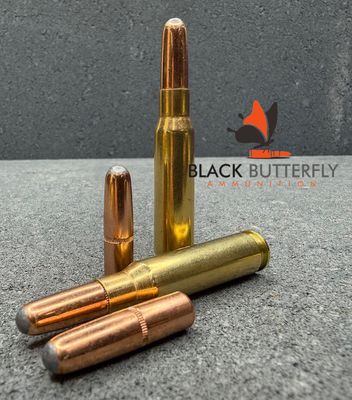 Black Butterfly Ammunition, .308 WIN/7.62x51mm, 220 gr., 20Rounds, Hornady Interlock Round Nose, "SUBSONIC" for 1:10 Twist, 16.5" to 20" Rifles