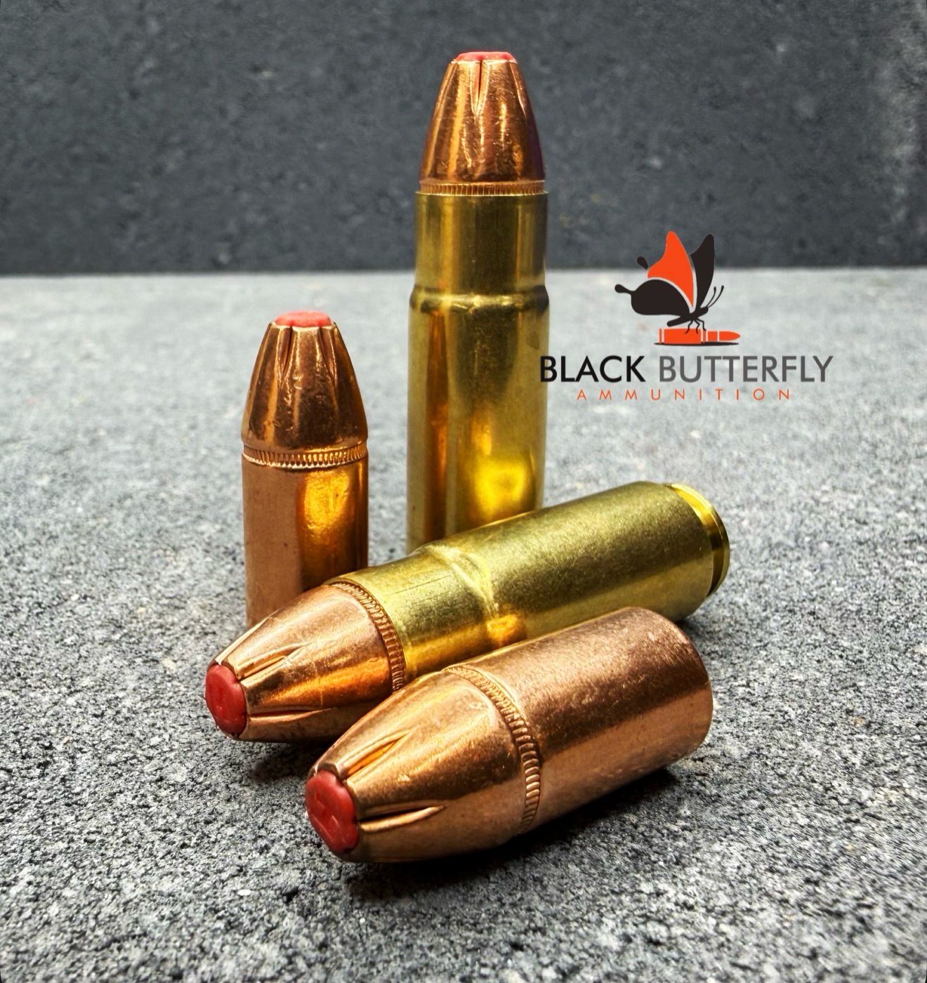 Black Butterfly Ammunition Premium, .458 SOCOM, 410 gr, 20 Rounds, Hornady Sub-X, SUBSONIC