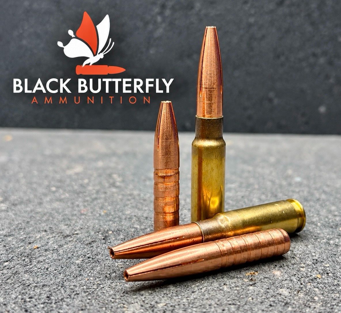 Black Butterfly Ammunition Premium, 8.6 Blackout, 352 gr, 5 Rounds, Maker Bullets "BUZZ SAW", "SUBSONIC" (SAMPLE PACK) for AR10 PLATFORMS Black Butterfly Ammunition Premium, 8.6 Blackout, 352 gr, 5 Rounds, Maker Bullets "BUZZ SAW", "SUBSONIC" (SAMPLE PACK) for AR10 PLATFORMS