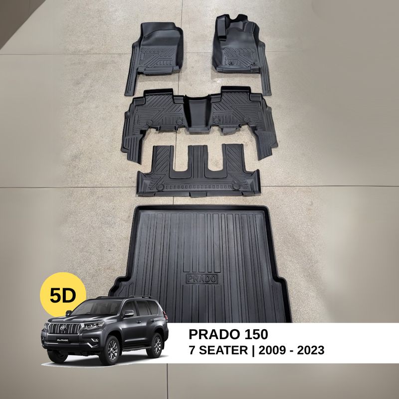 5D Floor Mats for Prado 150