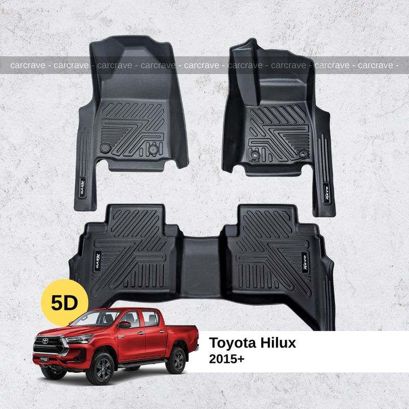 5D Floor Mats for Toyota Hilux 2015+