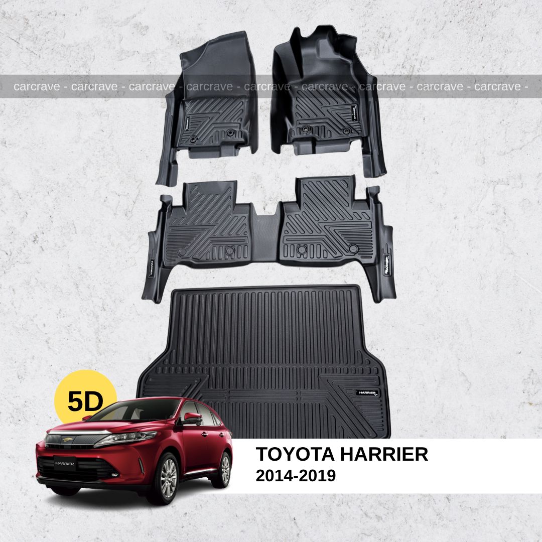 5D Floor Mats for Toyota Harrier 2014-2019