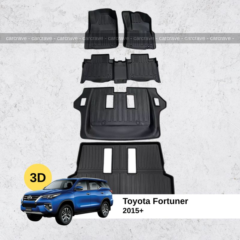 3D Floor Mat for Toyota Fortuner 2015+