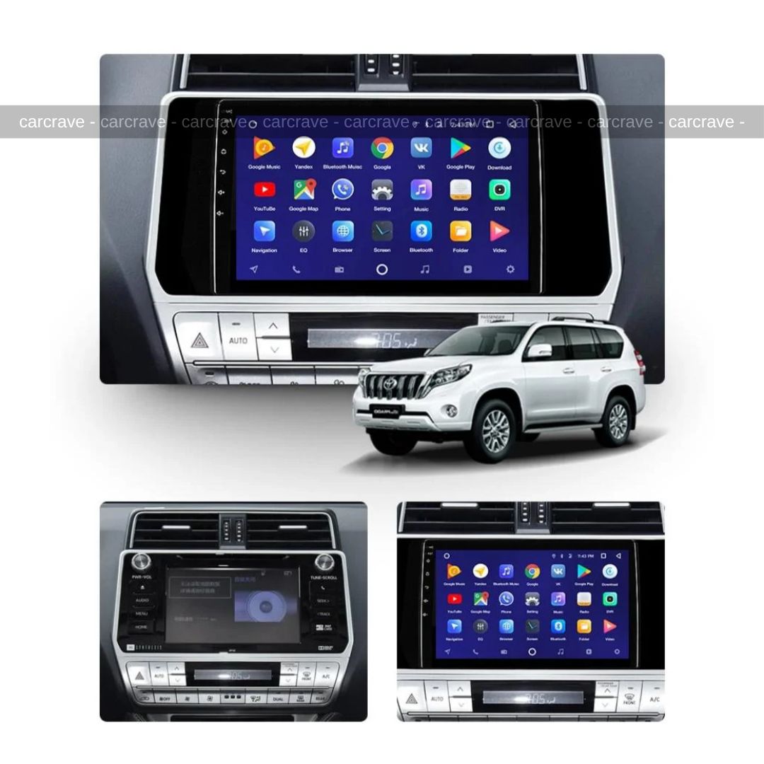 Android Stereo Head Unit - 10 inch for Prado 2014+