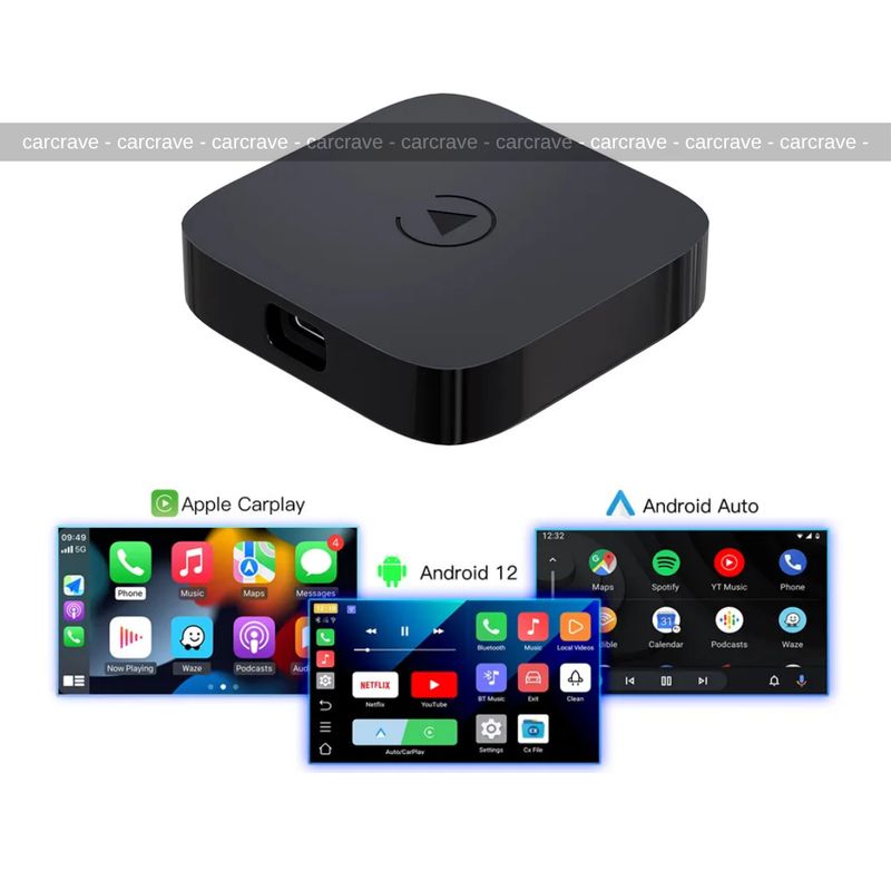 Android Auto &amp; Apple CarPlay Wireless Adapter