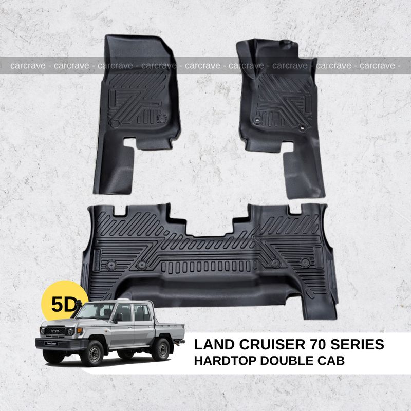 5D Floor Mats for Land Cruiser 70 series (LC76, 78, 79 4 door)