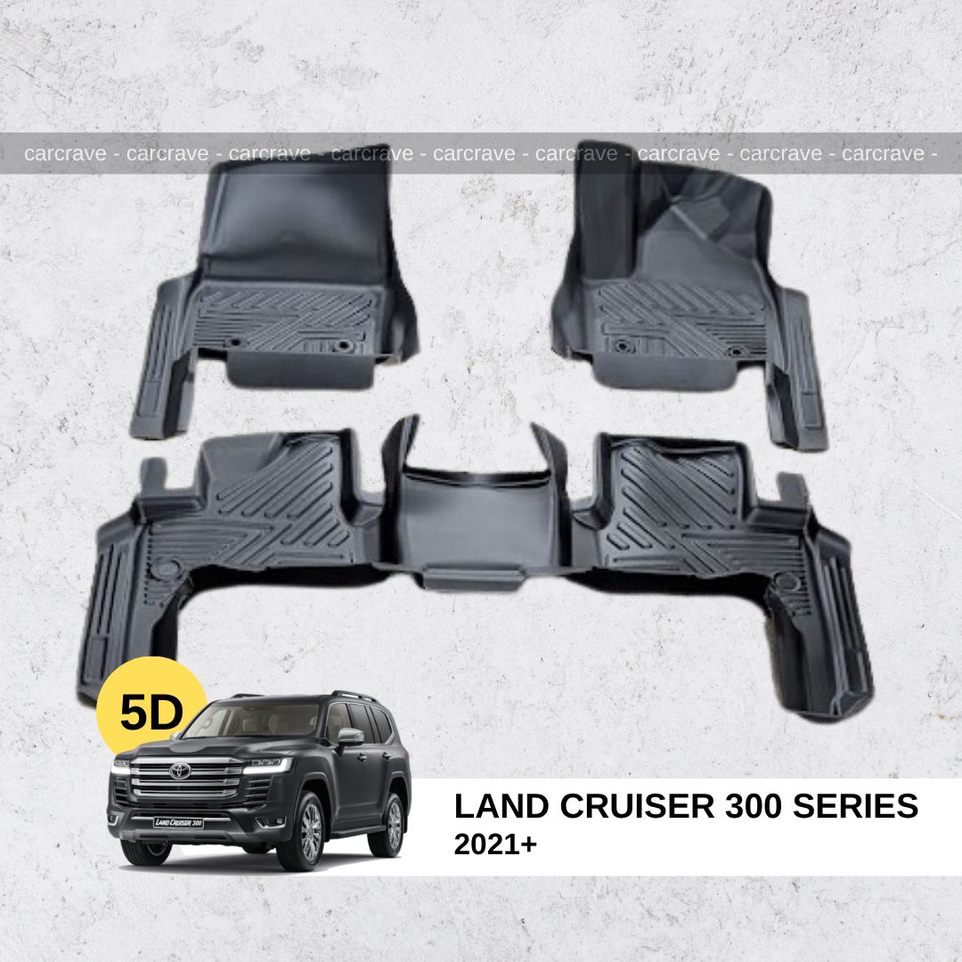 5D Floor Mats for Land Cruiser 300 series (5 seater without trunk)