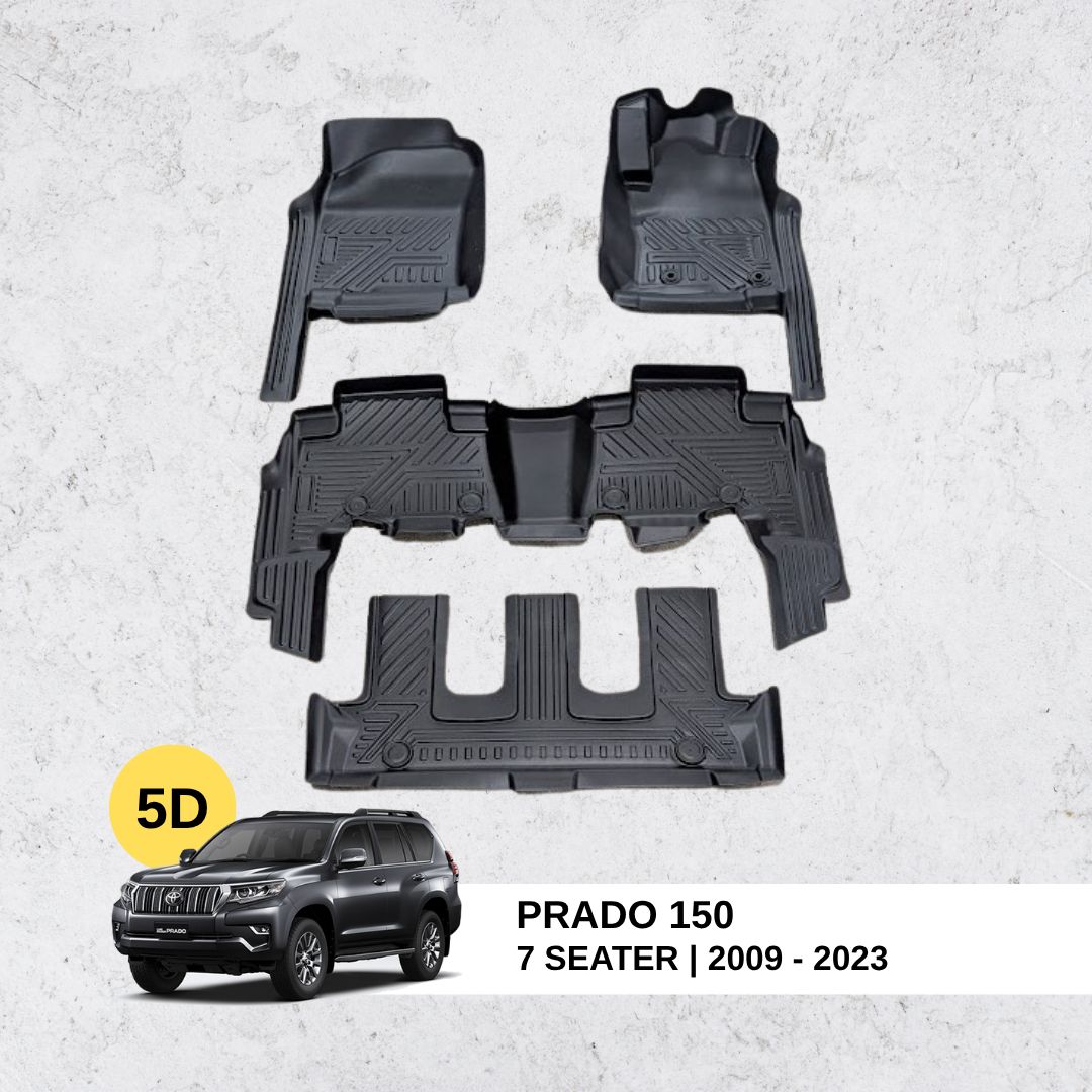 5D Floor Mats for Prado 150 (7 seater without trunk)